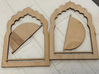 DIY Jharokha Set of 3 – Perfect for Diwali Decor, Home Decoration, and Creative Projects, Jharokhas, Diy Jharokhas, Jharokha Blank Set of 3