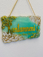 Resin Name Sign, Resin Door Sign, Resin Door Hanger, Resin Name Board, Resin Family Name Sign, Resin, Housewarming Gifts, Custom Door Sign