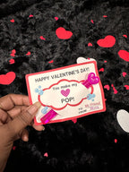 Valentine Cards with Bubble Wand,Classroom Valentines, Valentine card,Kids Valentines