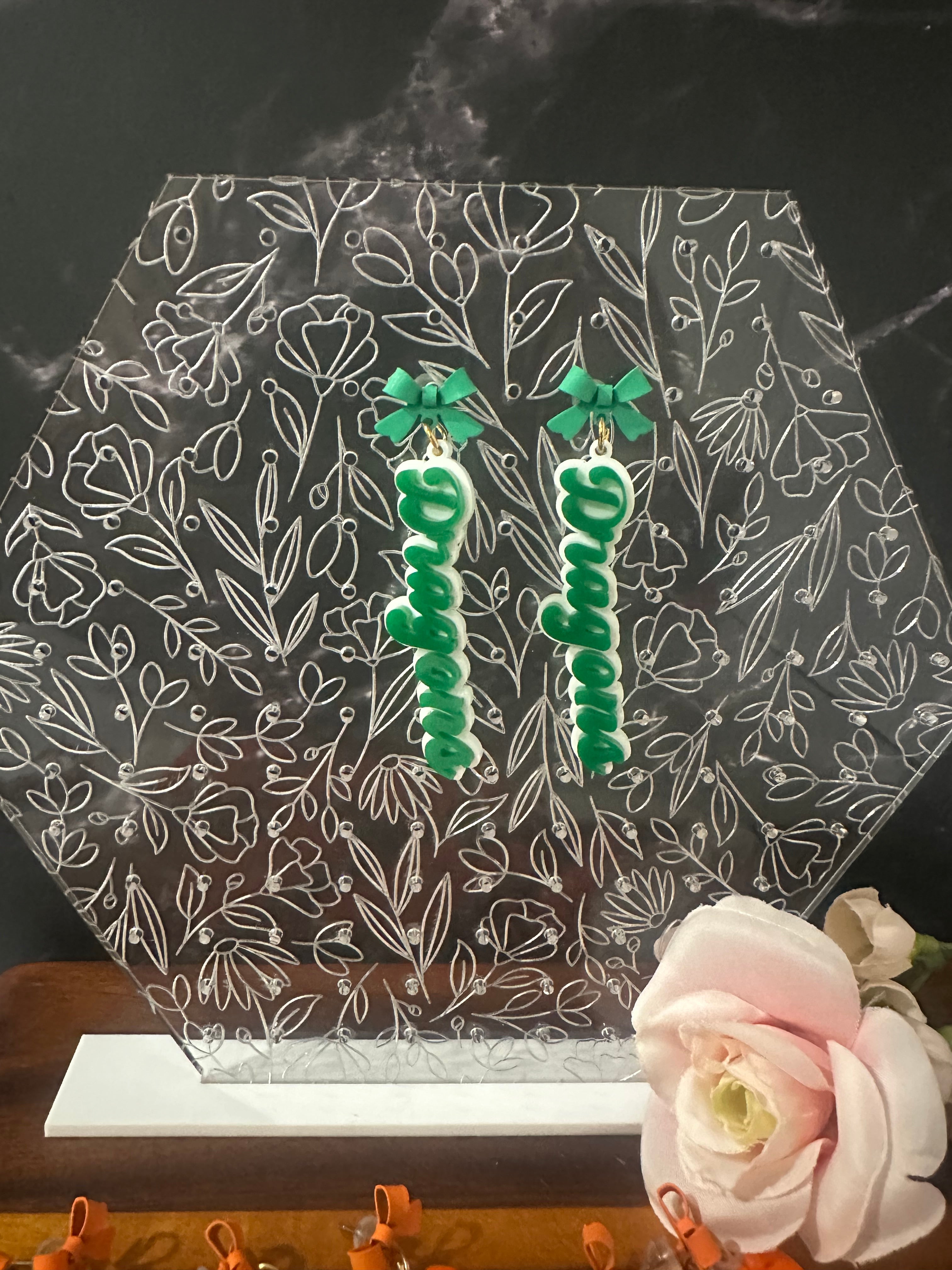 School Spirit Earrings – Custom Team Colors