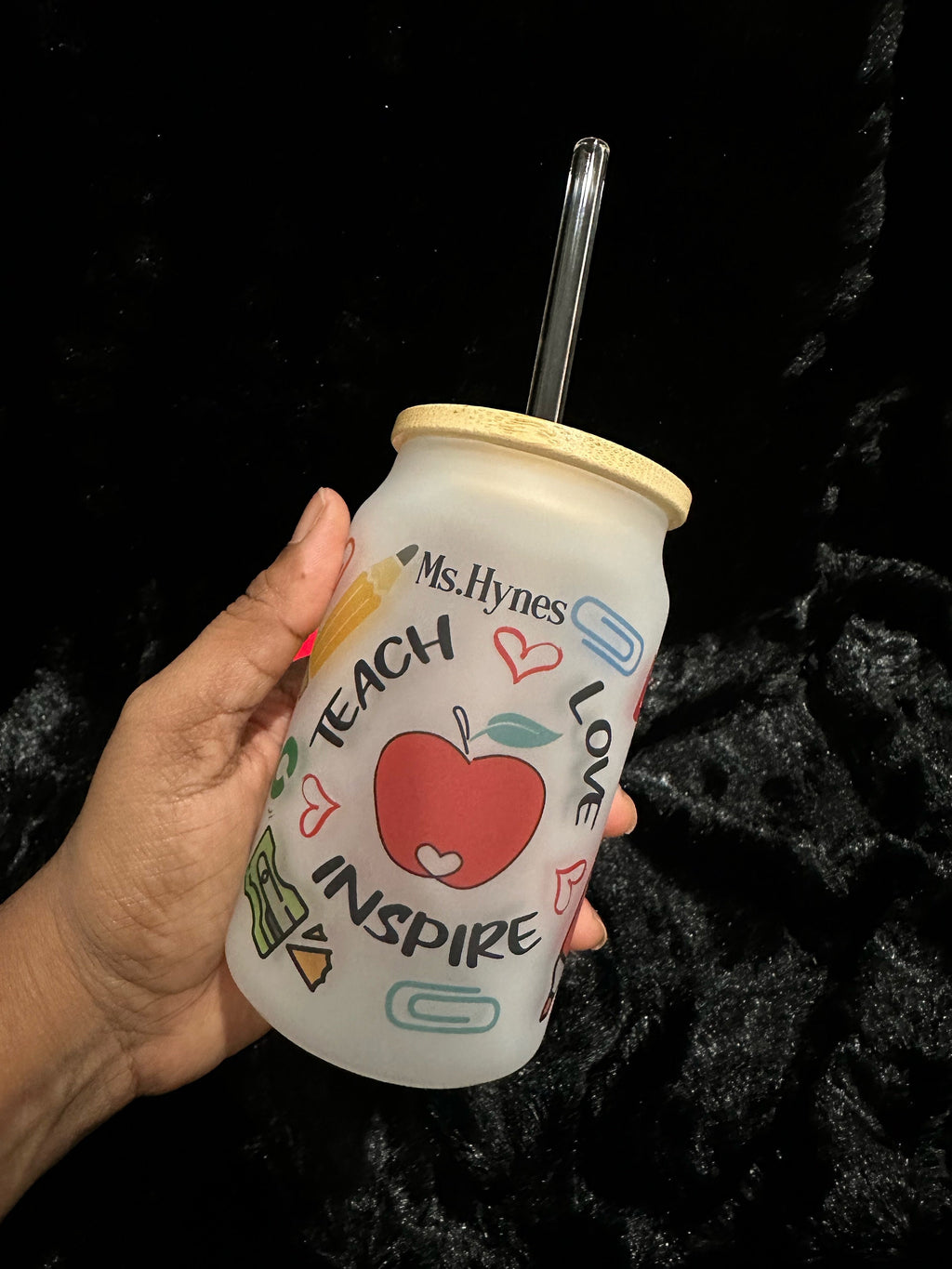 Teacher Glass Can, Teacher Appreciation Glass Can, Teacher Gifts, Teacher Appreciation Gifts,Teacher Year end Gifts, Teacher, Glass Tumbler