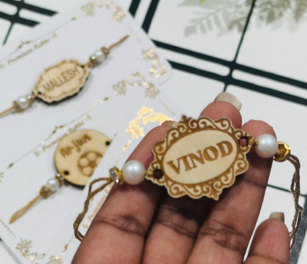 Wood Rakhi, Engraved Rakhis, Rakhi, Rakhi for Brother, Rakhis, Custom Rakhis, Personalized Rakhis, wooden Rakhi, Custom Name Rakhis, Rakhis