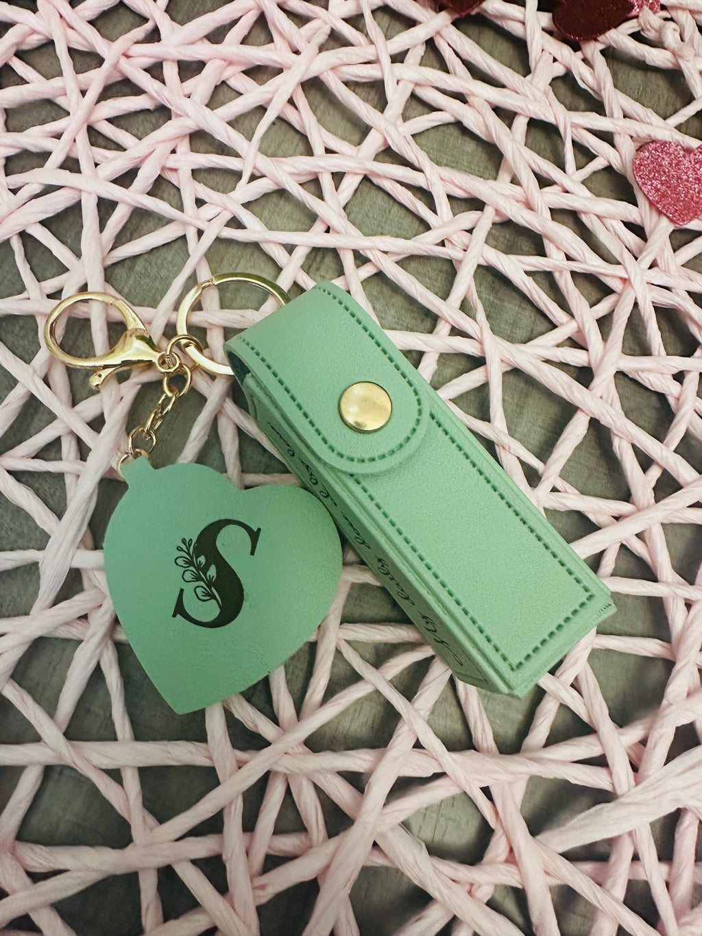 Personalized Lipstick Holder Keychain