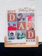 Father's Day Photo Frame with Light, Dad Gifts, Dad Photo frame, Light Frame, unique gifts, Unique Dad Gifts, Fathers day Gifts, Glass Frame
