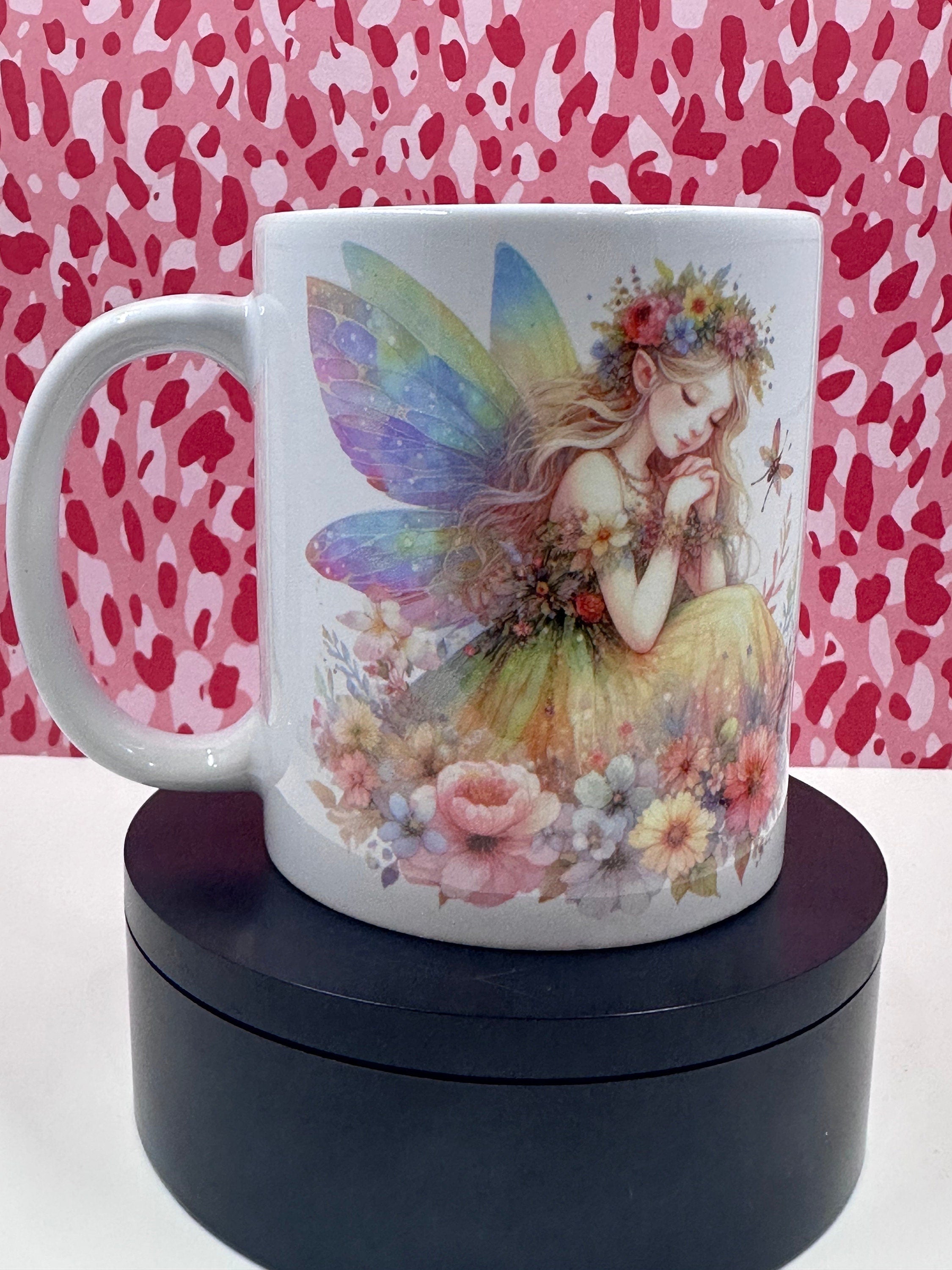 Personalized Mug, Fairy Mug, 11oz Mug, Return Gifts, Kids Mugs, Kids Return Gifts, Kids Drinkware, Fairy Return Gifts, Fairy theme Mug