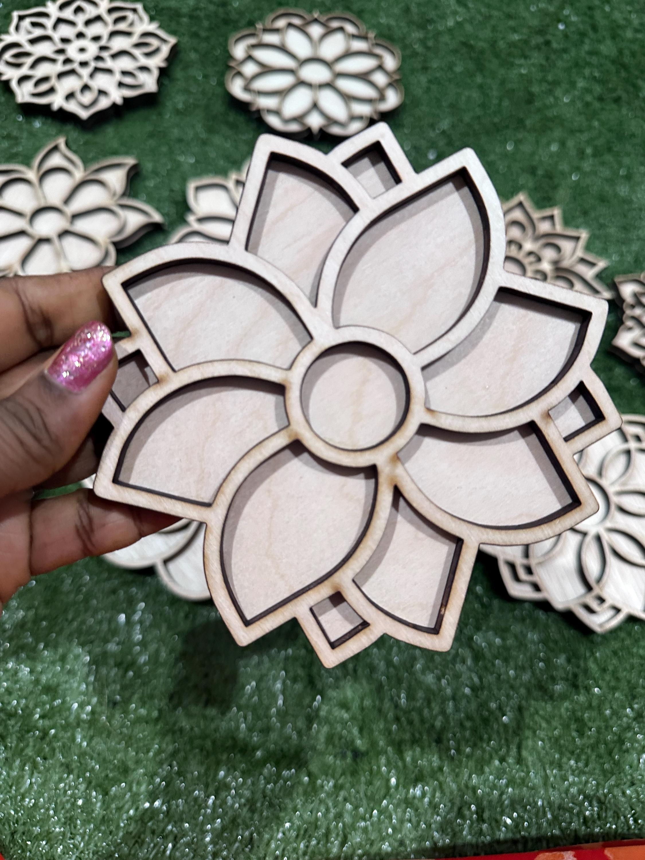 Wooden Rangoli, Rangoli for Diwali, Mini Rangoli, Wooden Rangoli, Diwali Gifts, Navratri Gifts, Mini Diy Rangoli, Diwali Rangoli