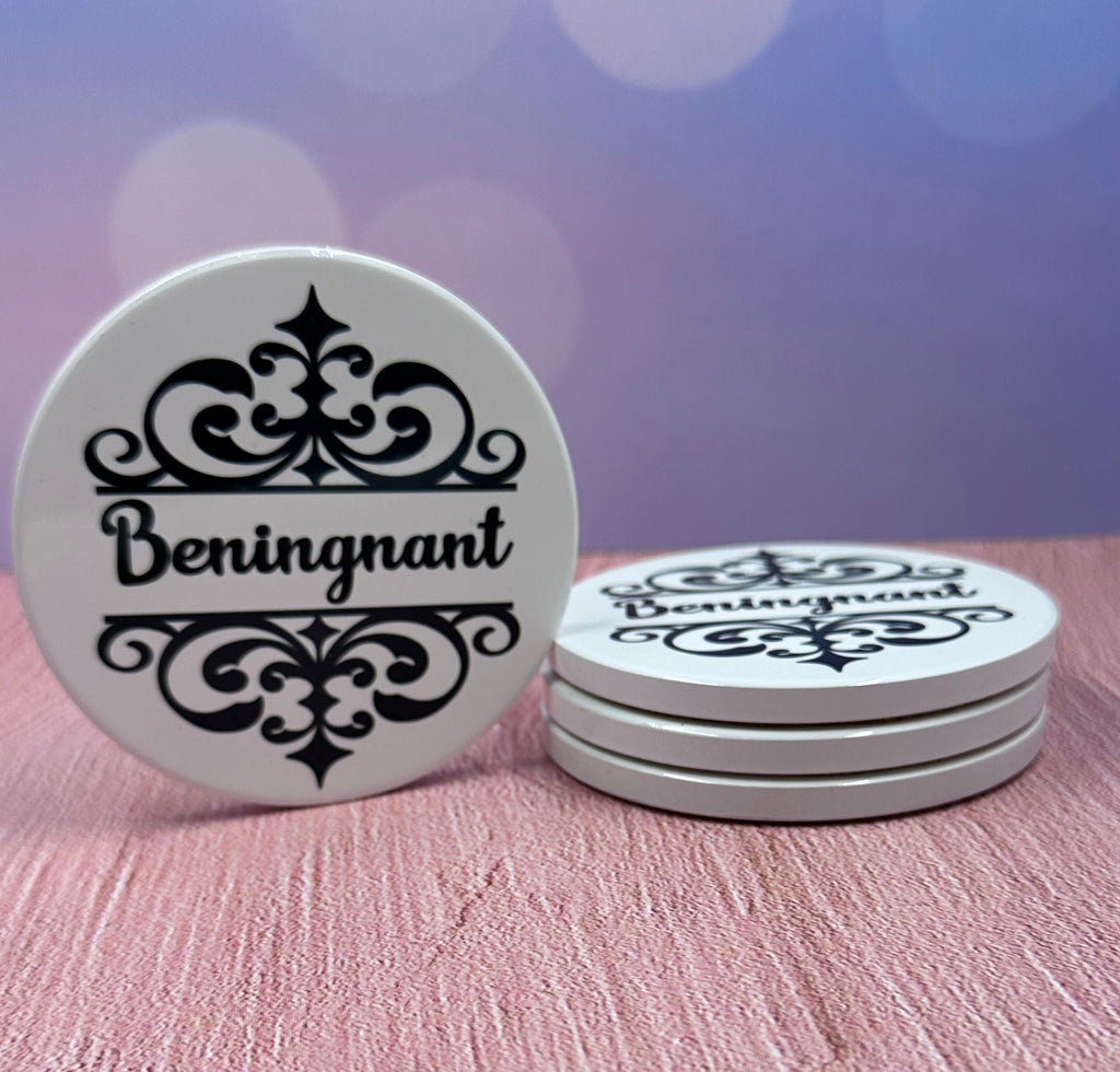 Personalized Coasters/Ceramic Coasters/Coasters/Family Coasters/Family Name Coasters/House Name Coasters/Kitchen Coasters/Custom Coasters