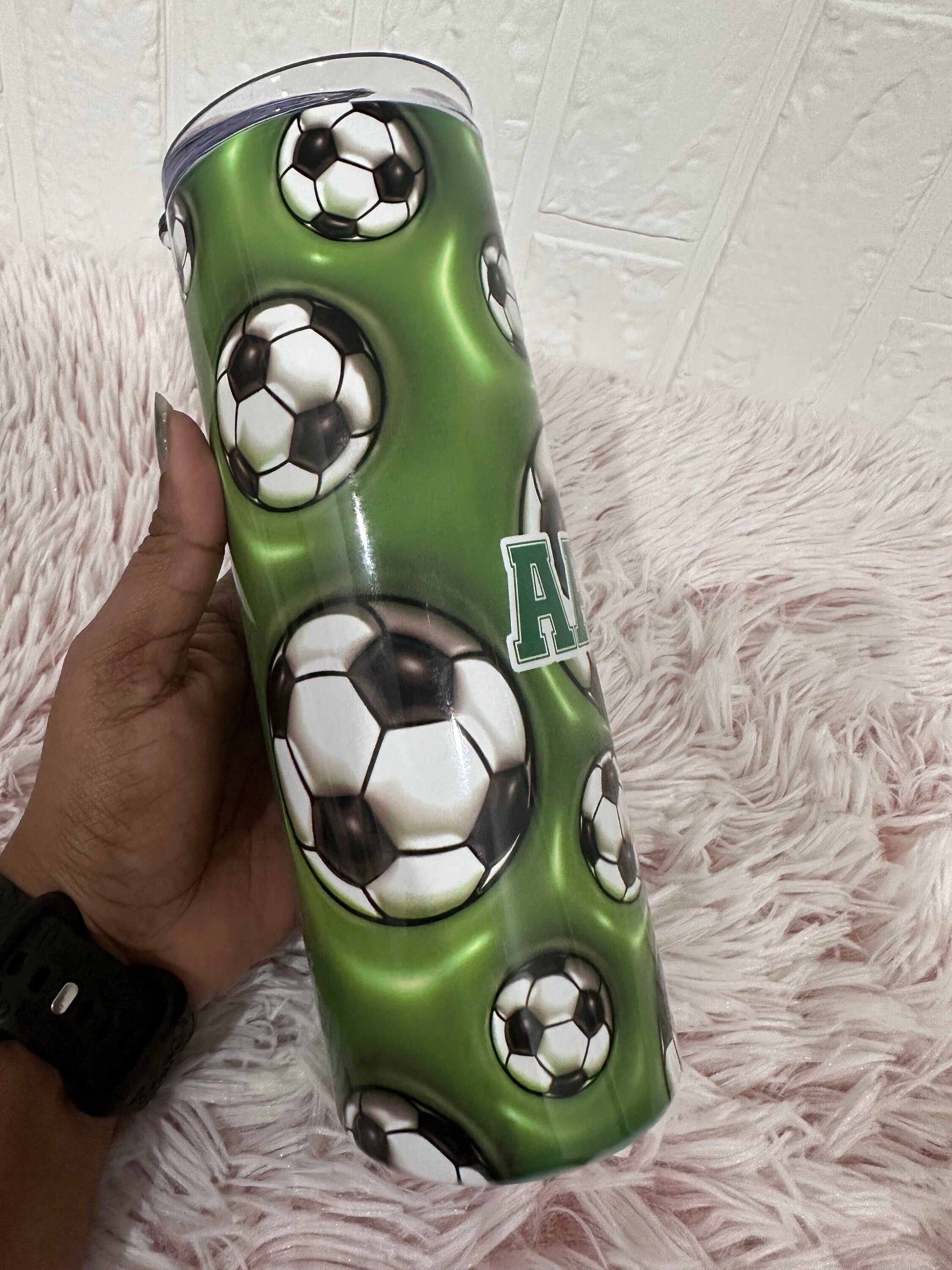 20oz Tumbler Soccer Theme, Soccer Theme Tumbler, 12oz Tumblers, Return Gifts, Kids Tumblers, Tumblers Birthday Gifts, Custom Gifts, Tumblers