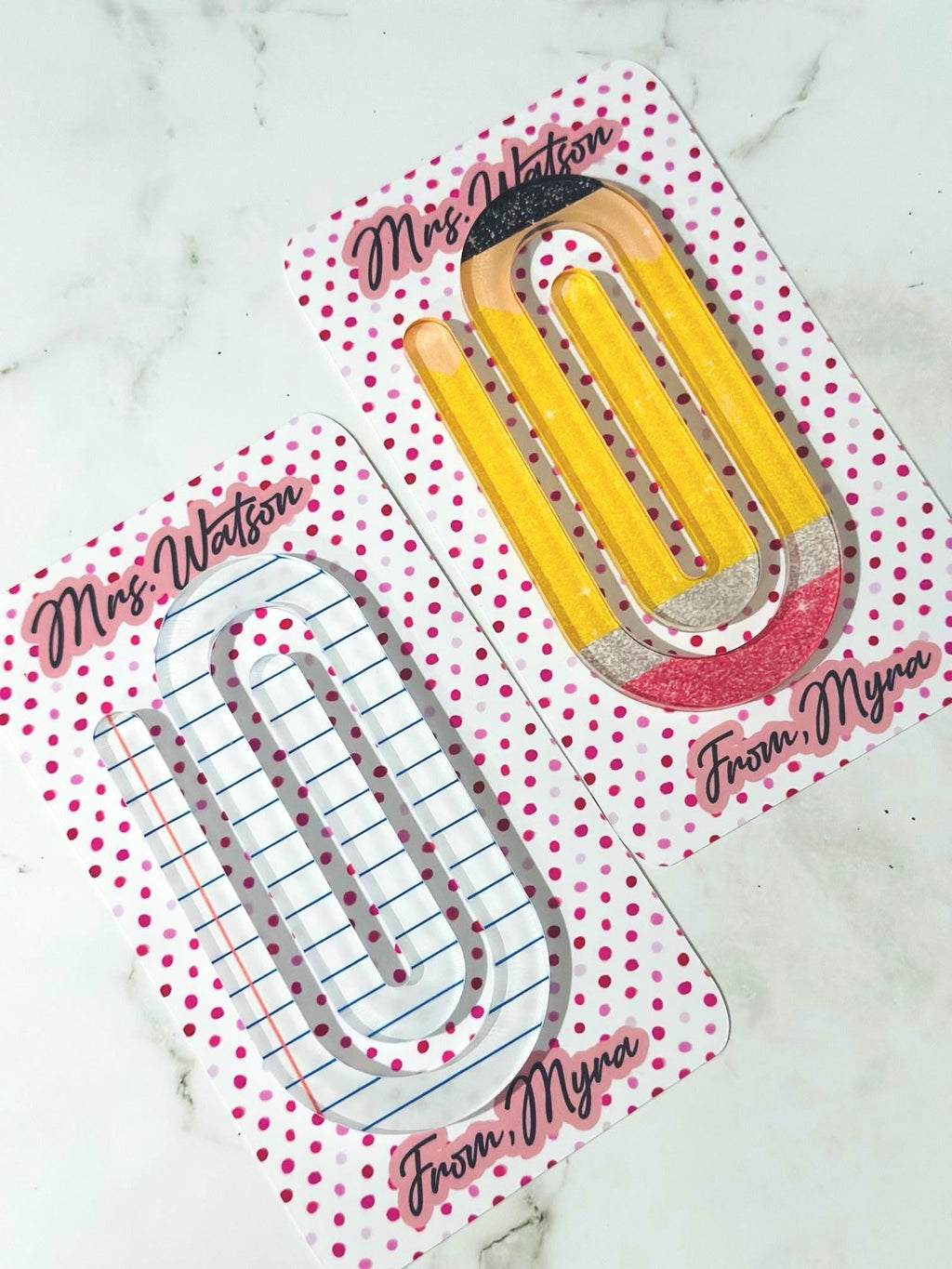 Personalized Jumbo Paperclip for Teacher Gift – Custom Name Clip, Teacher Appreciation, End of Year, Desk Accessory, Teacher Gift, Paperclip