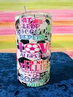 Soccer Girls Tumbler, Soccer Tumbler, 12oz Tumbler, 20oz Tumbler, Return Gifts, Kids Tumblers, Birthday Tumblers, Custom Gifts, Tumblers