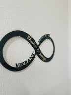 Custom Infinity Family Name Sign Acrylic/Wood