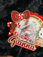 Custom Cake Topper, Birthday Cake Topper, Hello Kitty Cake Topper, Cake Topper, Personalized Cake Topper, Birthday, Birthday Party Supplies