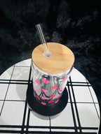 valentine Glass can, Hearts Glass can, 16oz Glass can, Libby Glass Can, Valentine Gifts for her, Valentine Gifts, Hearts Love Glass Can