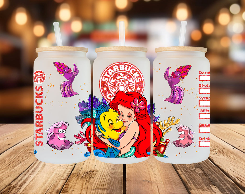 Princess Cup, 13oz 16oz 18oz Libbey Glass Cup, Princess Libbey Glass Cup, Princess Smoothie Jar, Princess Cup, Princess Coffee Cup, Princess