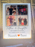 Father's Day Photo Frame with Light, Dad Gifts, Dad Photo frame, Light Frame, unique gifts, Unique Dad Gifts, Fathers day Gifts, Glass Frame