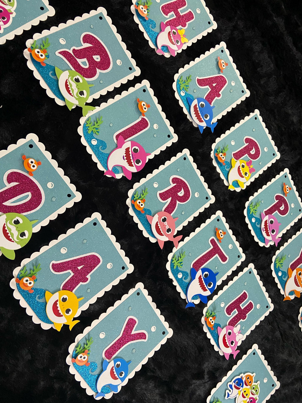 BabyShark Birthday Banner, Birthday Banner, Custom Birthday Banner, Happy Birthday Banner, Banner, Party Decorations, Party Supplies, Banner