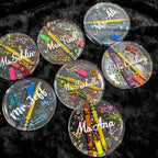 Personalized Teacher Coasters/Custom Teacher Coasters/Teachers Gift/Teacher Coasters/Crayon and Pencil Coasters|Teacher Appreciation Gifts