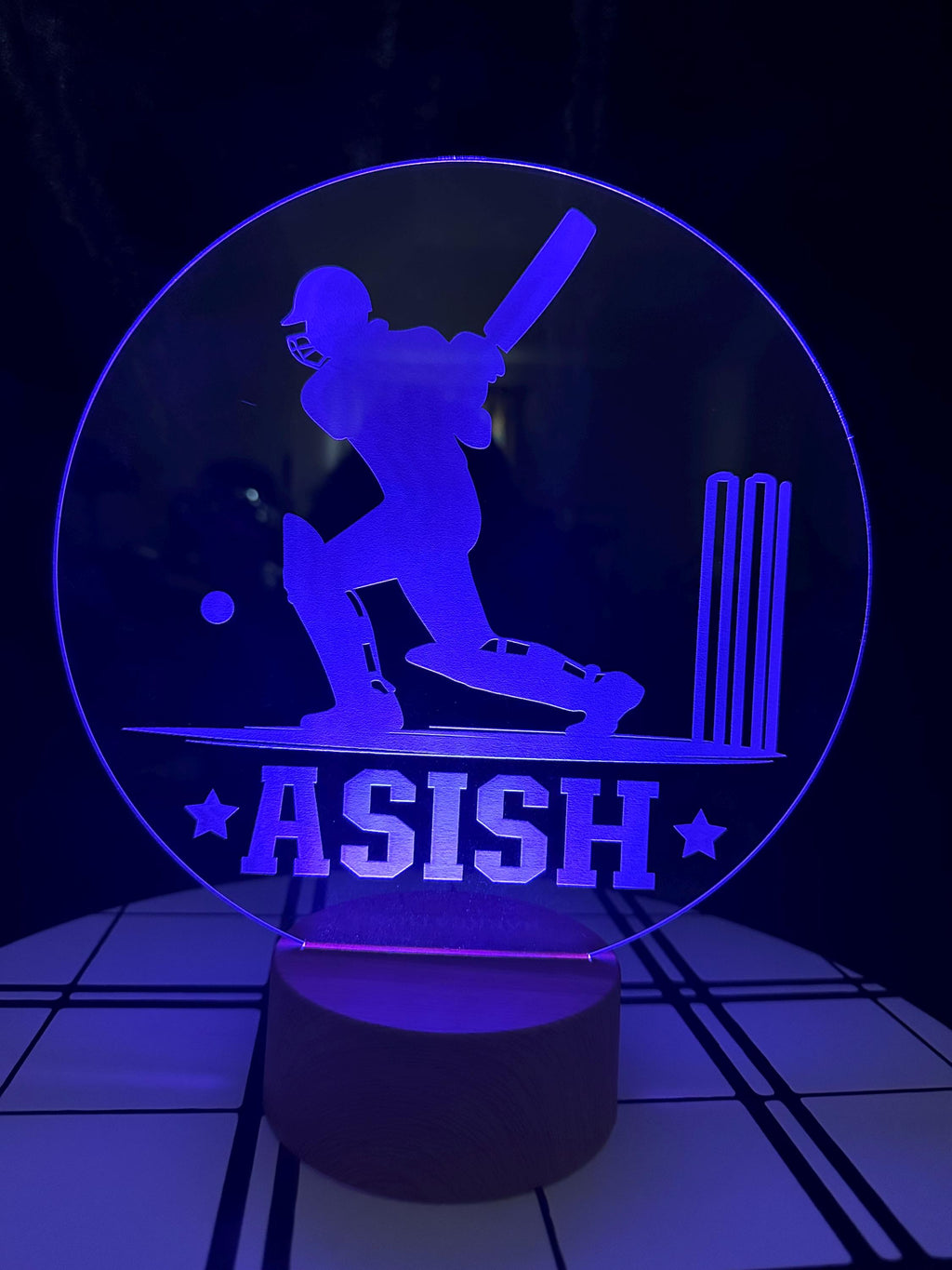 cricket Night Light, Kids Night Light, Engraved Night Light, Custom Night Light, Gift for Kids, Personalized Night Light, Night Light, Gifts