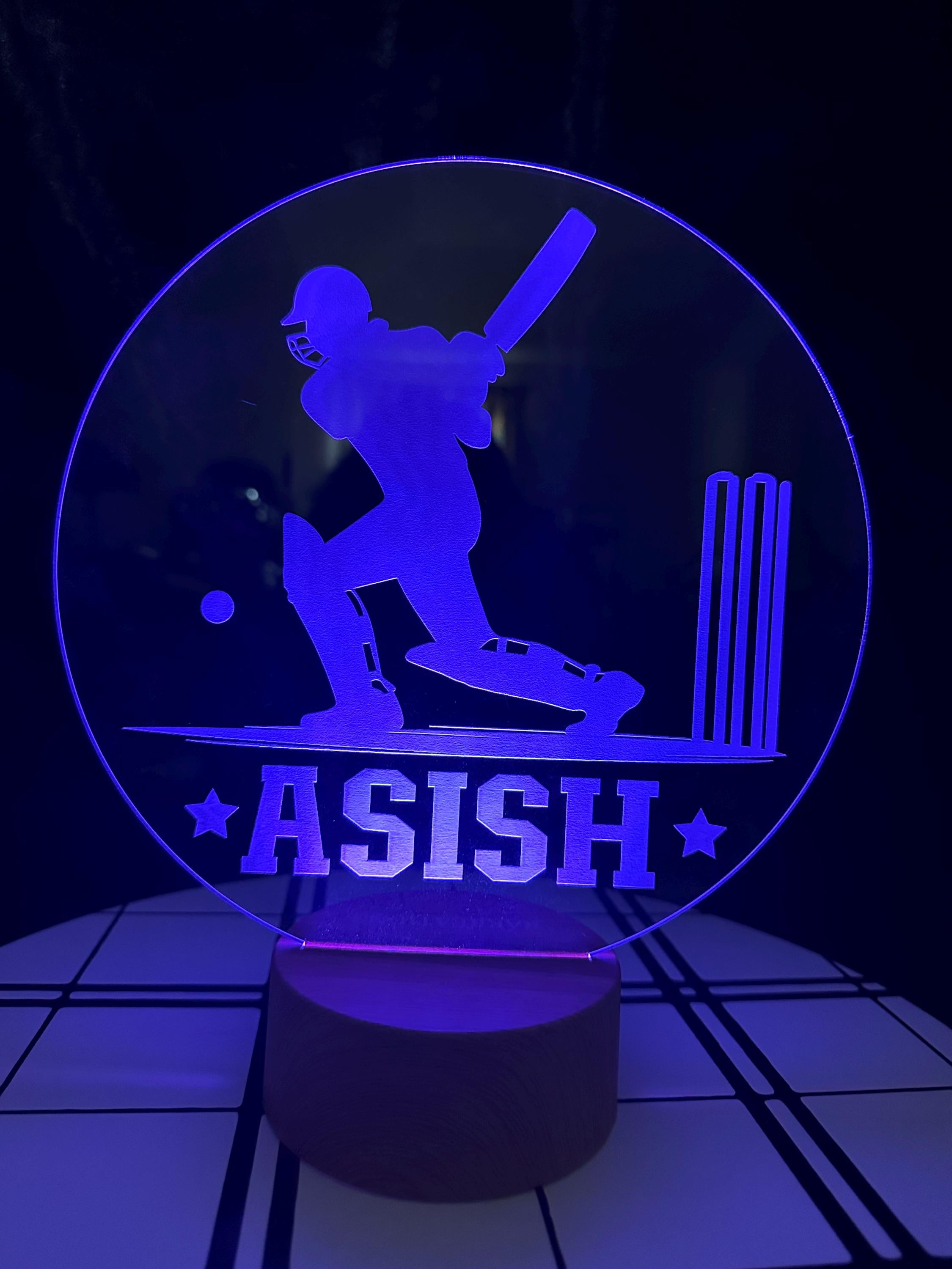 cricket Night Light, Kids Night Light, Engraved Night Light, Custom Night Light, Gift for Kids, Personalized Night Light, Night Light, Gifts