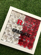 Graduation Paperflower Shadow Box, Graduation Keepsake, Graduation Gifts, Personalized Graduation Gifts, Class of 2024 Graduation shadow box