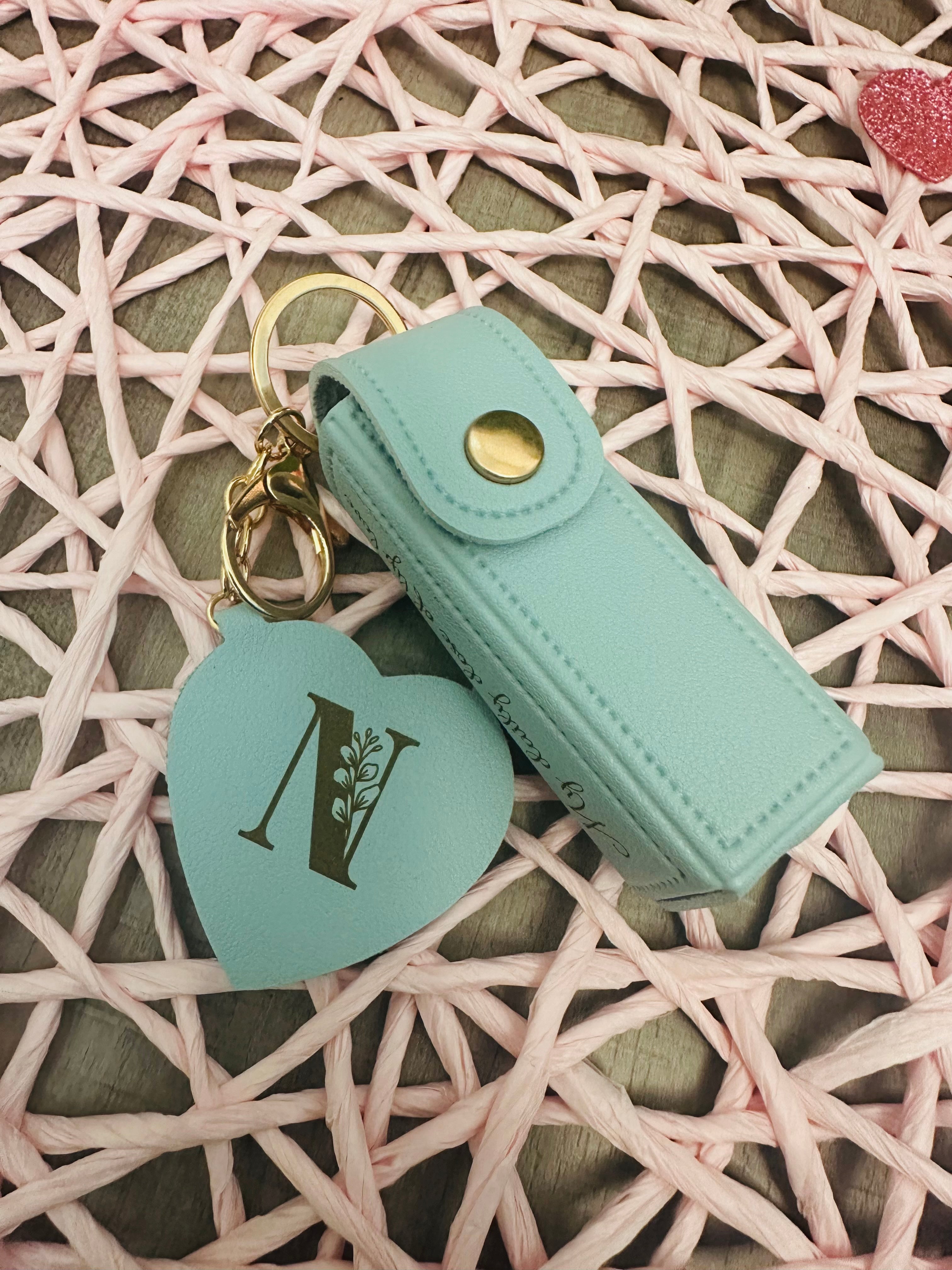 Personalized Lipstick Holder Keychain