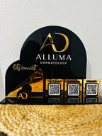 Custom Business QR Code Display Sign with Business card Holder