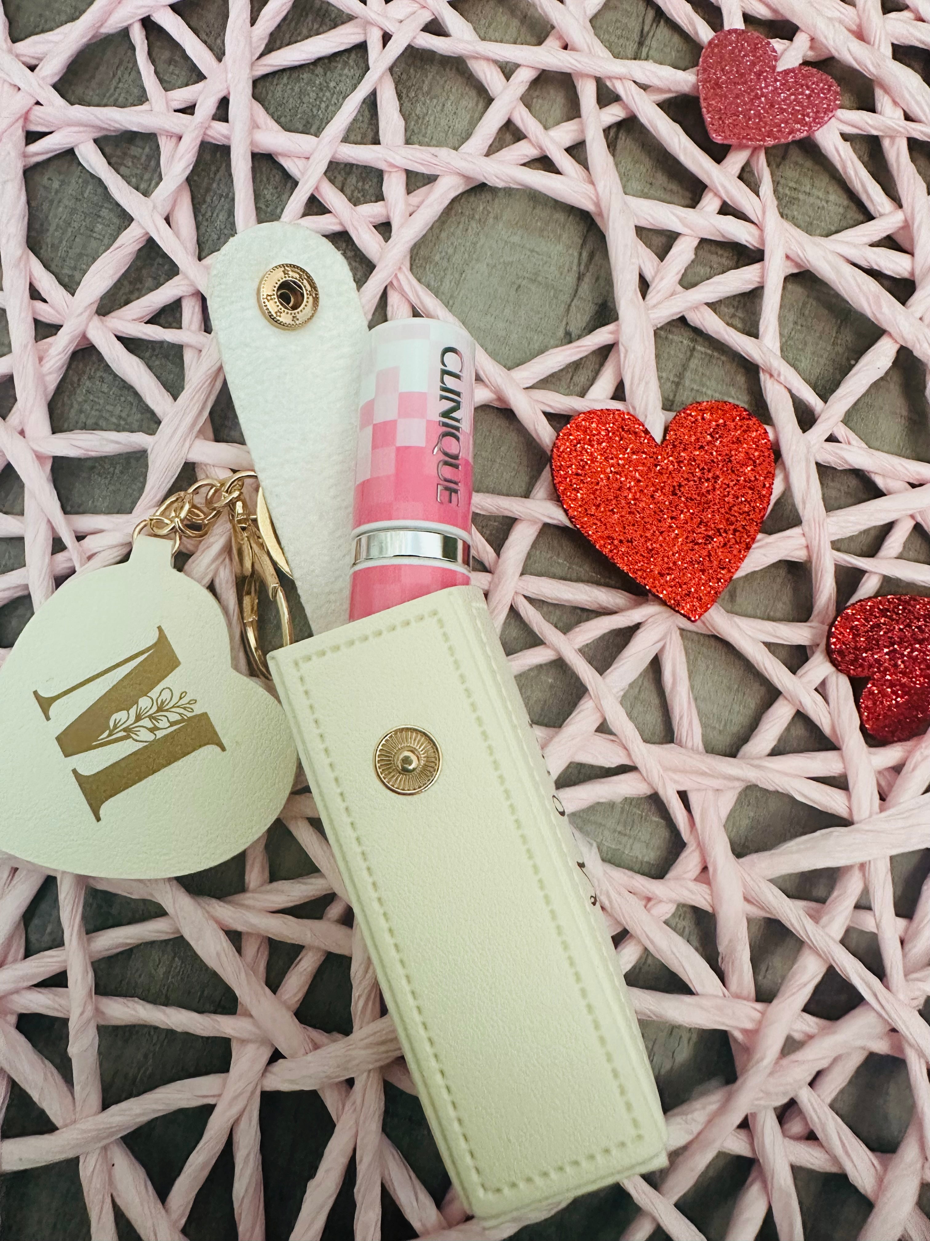 Personalized Lipstick Holder Keychain