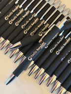 Personalized Leatherette Engraved Pen – Custom Name or Logo Pen, Corporate Gift, Business Giveaway