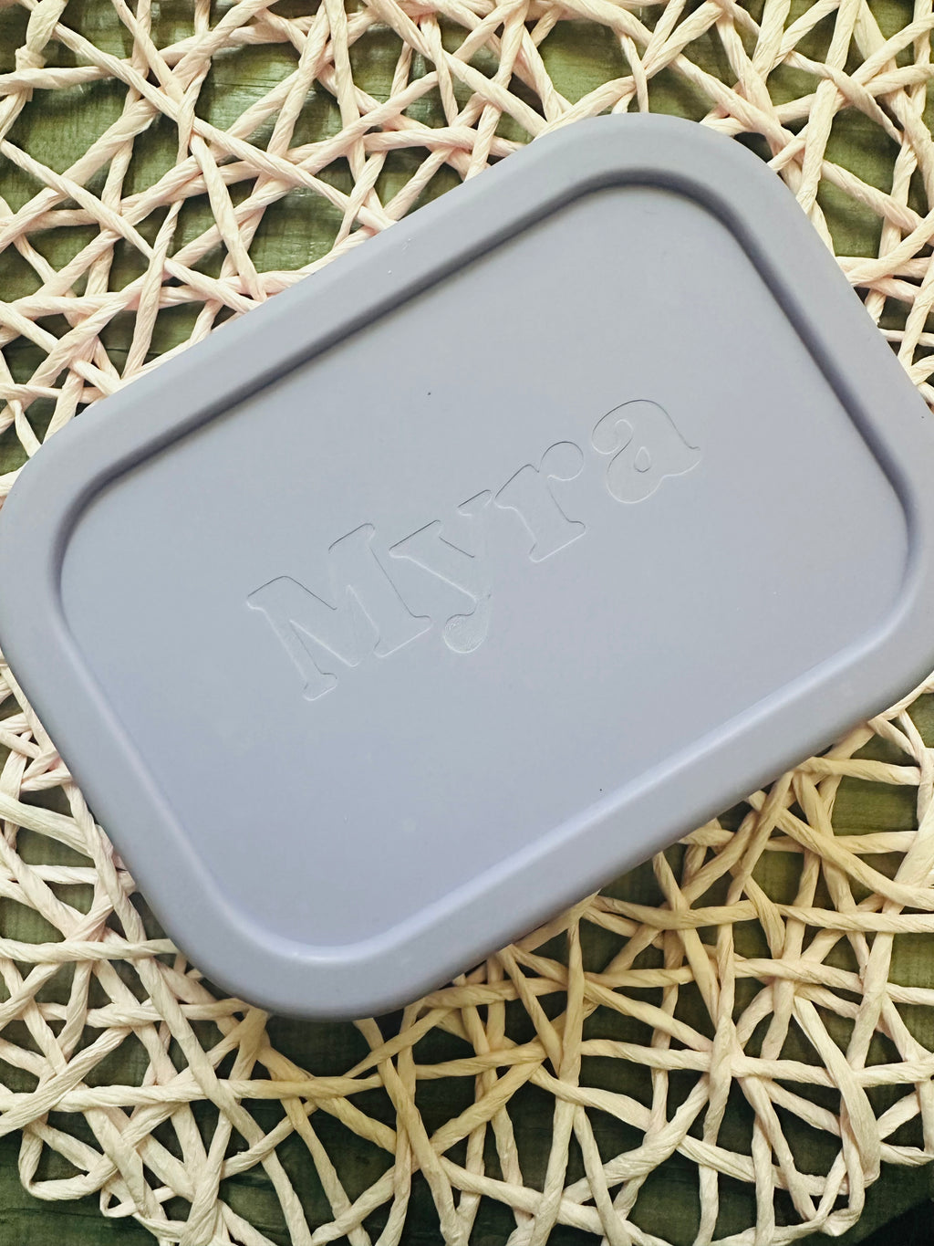 Custom Engraved Silicone Bento Lunch/Snack Box