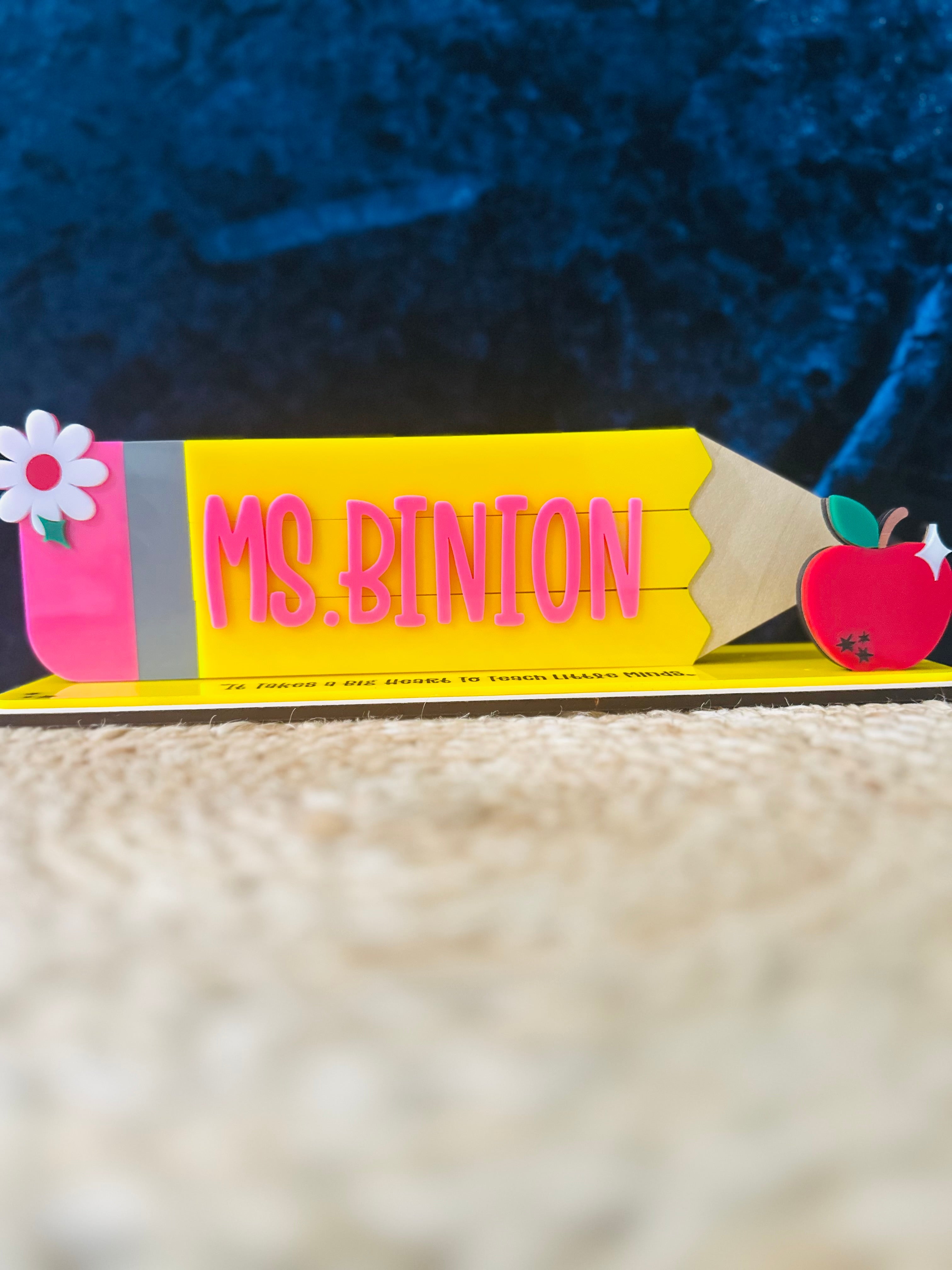 Personalized Back-to-School Desk Sign for Teachers