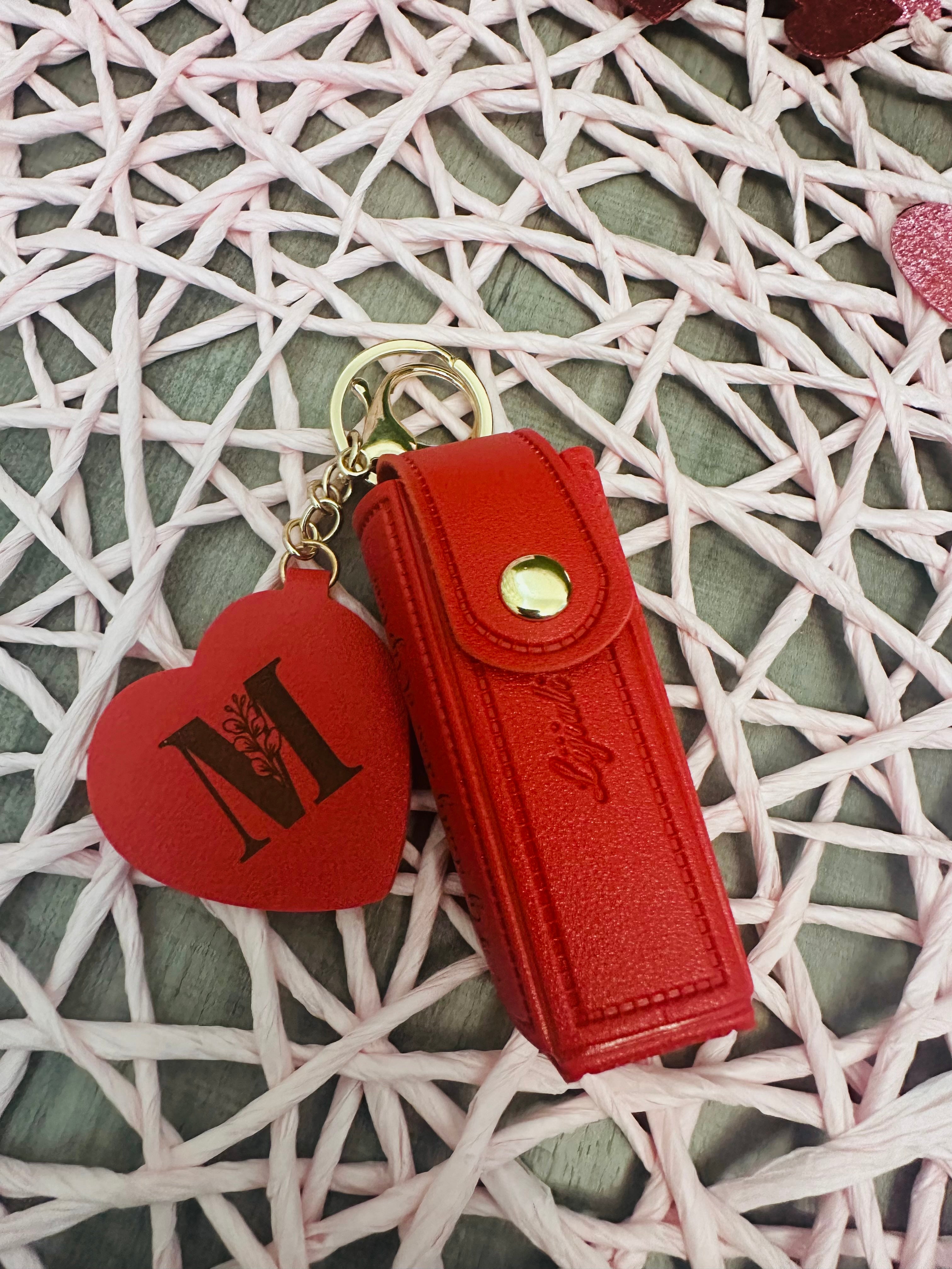 Personalized Lipstick Holder Keychain