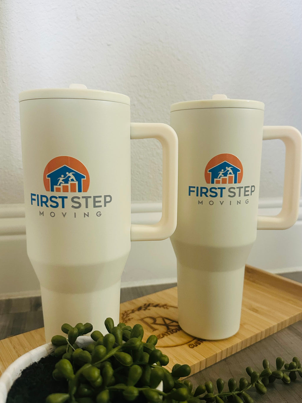 Custom 40oz Vacuum Tumbler – Personalized Logo or Name | Insulated Travel Mug with Straw