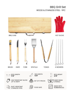 Personalized BBQ Grill Set – Father’s Day Gift