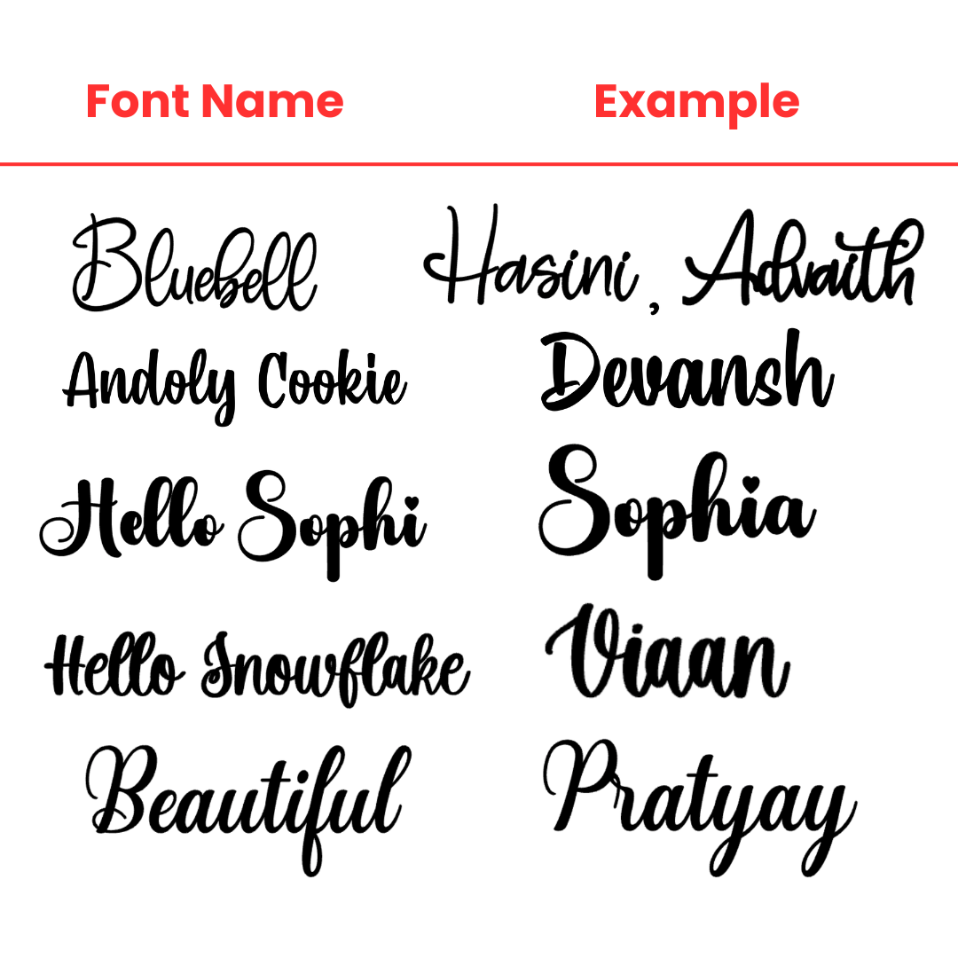 Custom Wooden Name Sign