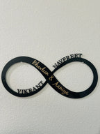 Custom Infinity Family Name Sign Acrylic/Wood