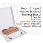 Custom Wood and Marble Heart Cutting Board, Valentine Gifts, Wedding Gifts, Housewarming Gifts