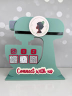 Custom Acrylic Stand Mixer QR Sign for Business – Payments, Socials & More
