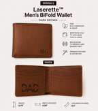 Personalized Men’s Bifold Wallet – Father’s Day Gift