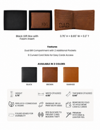 Personalized Men’s Bifold Wallet – Father’s Day Gift