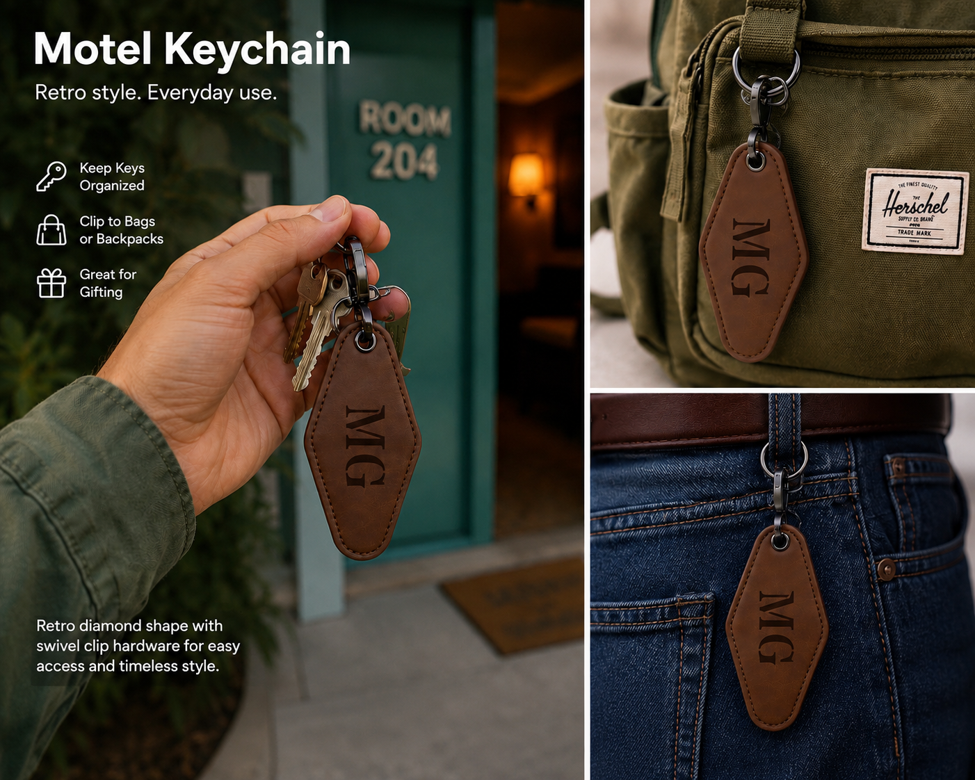 Motel Keychains- Fathers Day Gift