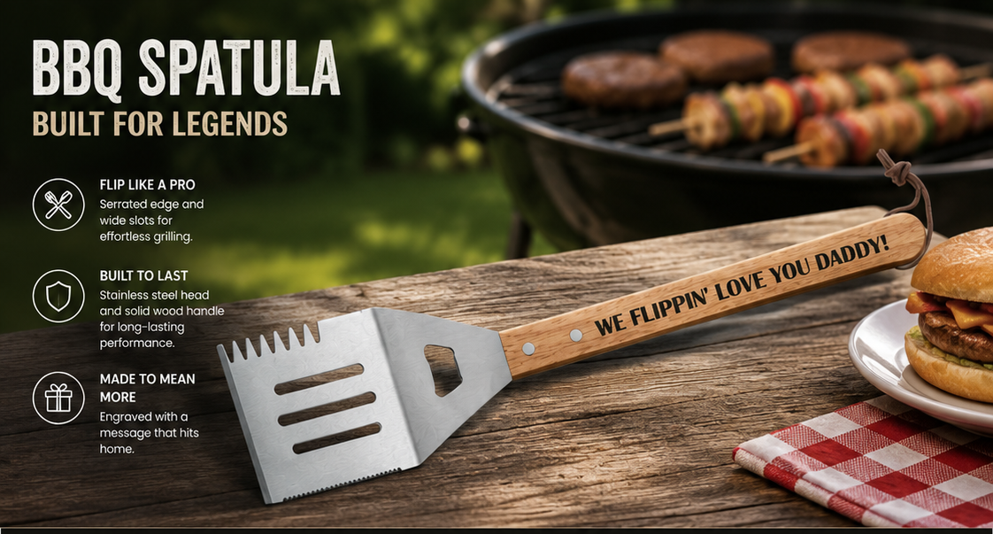 Personalized BBQ Grill Flipper for Dad