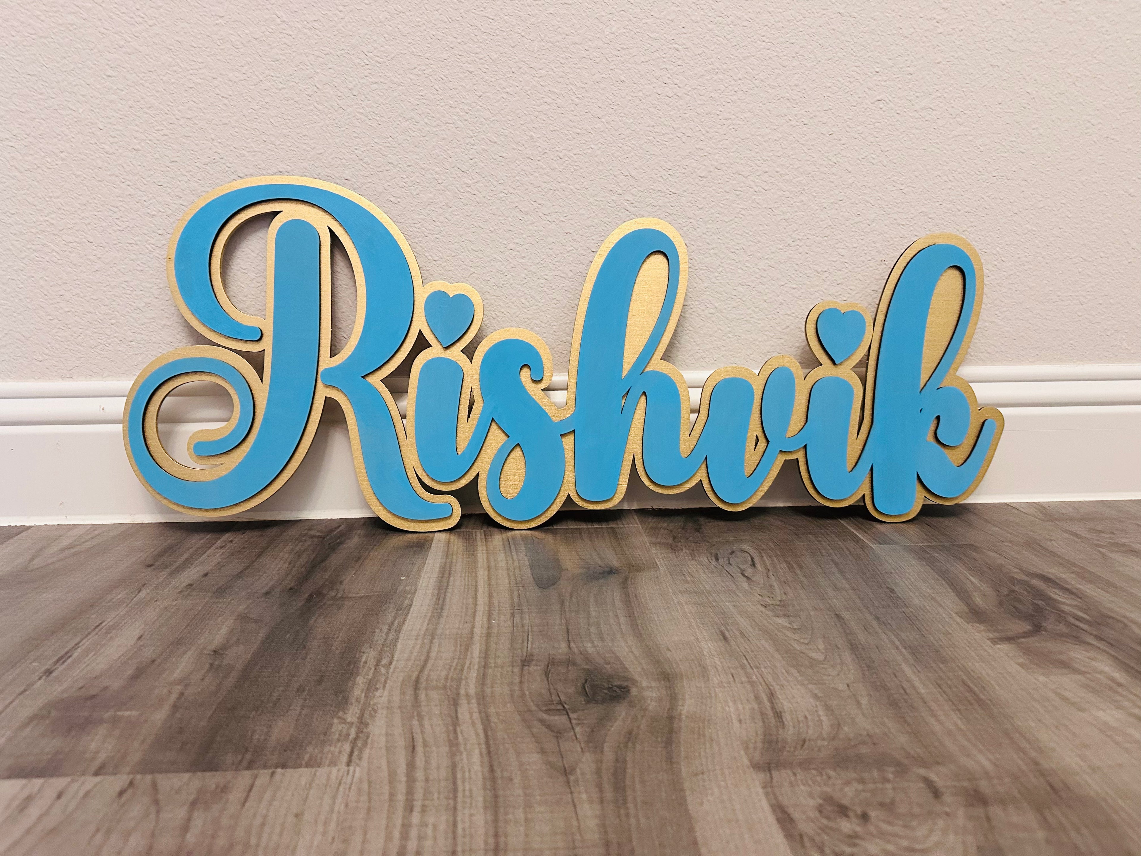 Custom Wooden Name Sign
