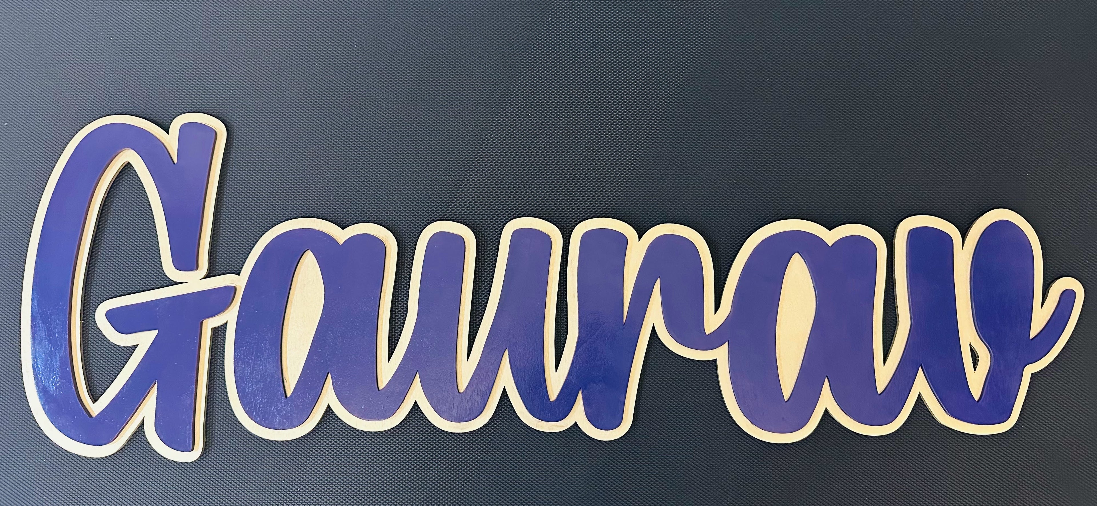 Custom Wooden Name Sign