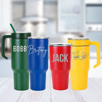 Custom 40oz & 30oz Tumbler – Personalized Logo or Name | Insulated Travel Mug with Straw