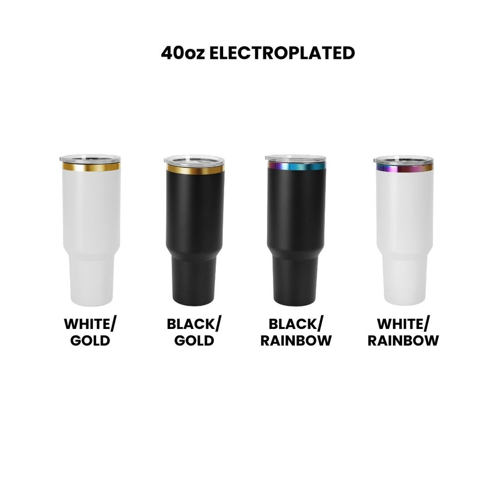 Custom 40oz & 30oz Tumbler – Personalized Logo or Name | Insulated Travel Mug with Straw