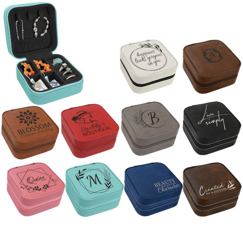 Personalized 4"x4" Travel Jewelry Boxes