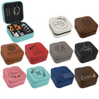 Personalized 4"x4" Travel Jewelry Boxes