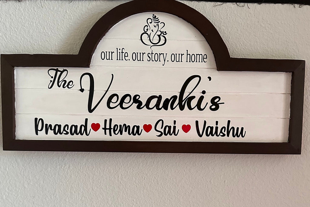 Family Name Sign,Name Boards,Family Name Boards,Entryway Sign,Indian Family Name Boards,Welcome Board
