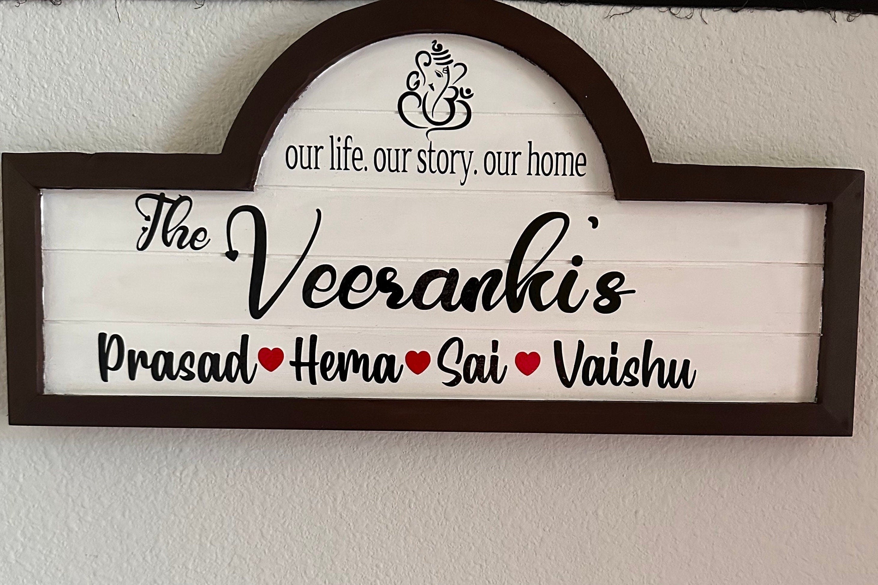 Family Name Sign,Name Boards,Family Name Boards,Entryway Sign,Indian Family Name Boards,Welcome Board