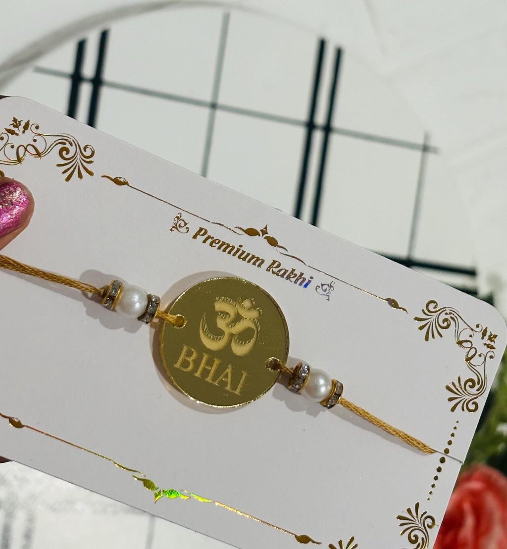 Gold Acrylic Rakhi, Engraved Rakhis, Rakhi, Rakhi for Brother, Rakhis, Custom Rakhis, Personalized Rakhis, Acrylic Rakhi, Custom Name Rakhis
